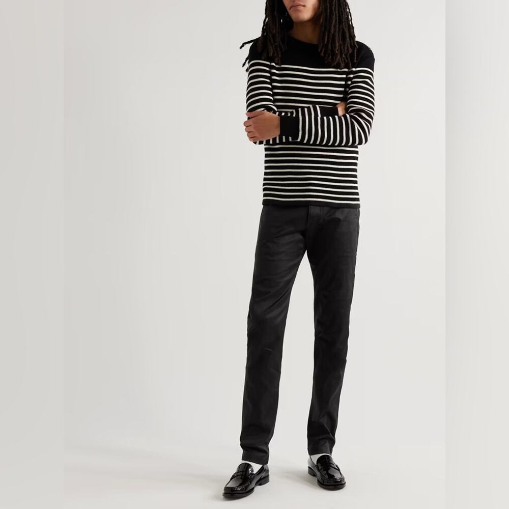 Saint Laurent Paris D02 M/SK-LW Black Slim Fit Jeans Sz 32